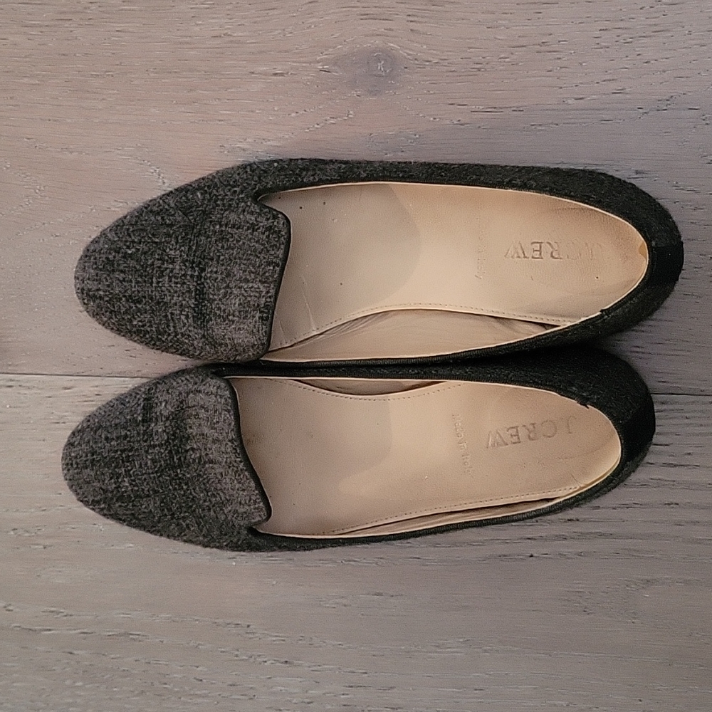 JCrew round toed loafers, Sz 8.5, Grey
